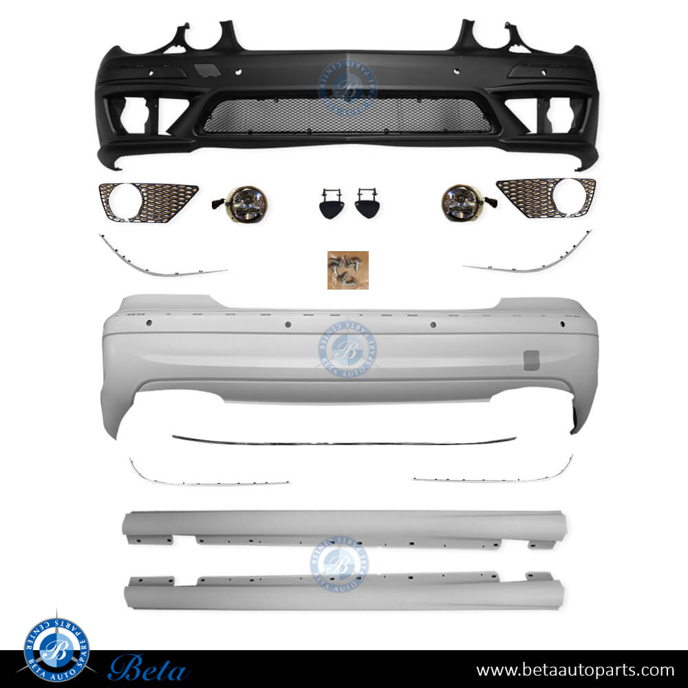Body Kit Upgrade ToAMG E63 with PDC with Washer Steel Mesh for Mercedes E-Class W211 2006-2009 models Body Kit Upgrade ToAMG E63 with PDC with Washer Steel Mesh for Mercedes E-Class W211 2006-2009 models